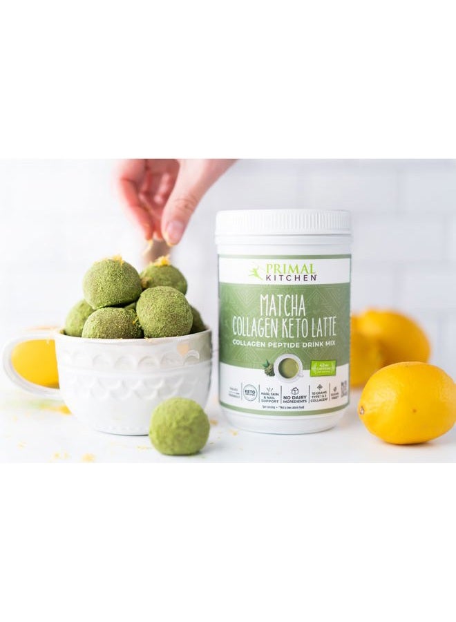 Primal Kitchen مسحوق لاتيه كولاجين ماتشا كيتو، ببتيدات كولاجين خالية من السكر، 9.33 أونصة - Image 4