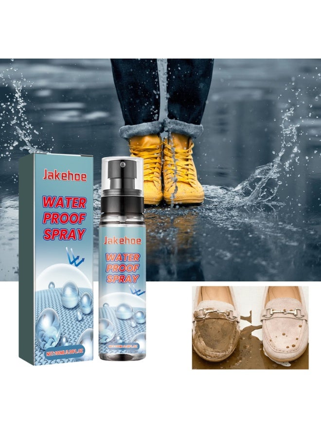 Jakehoe Nano Rain & Stain Waterproof Spray, Shoe Protector & Water Repellent for All Shoes, Bags & Fabrics – Nano Technology, Long-lasting Protection, Chrome Finish (1Pcs 100ml)  - Image 3