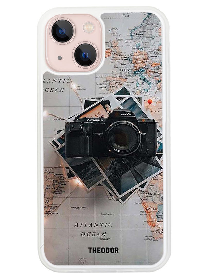 Theodor Protective Case Anti Scratch Shock Proof Cover For APPLE IPHONE 14 Camera (White Bumper) - Image 1