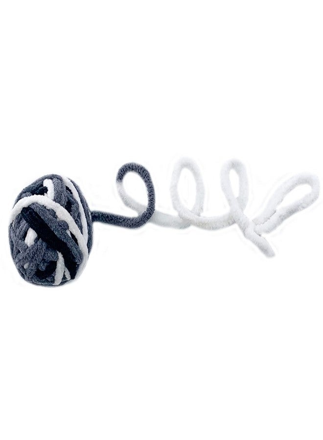 BEIDUOYANG Interactive Cat Ball Toy 1.97" Yarn With Built-in Colorful Chewing Toy for Kittens Chasing Training Indoor - White, Pink, Purple - Image 3