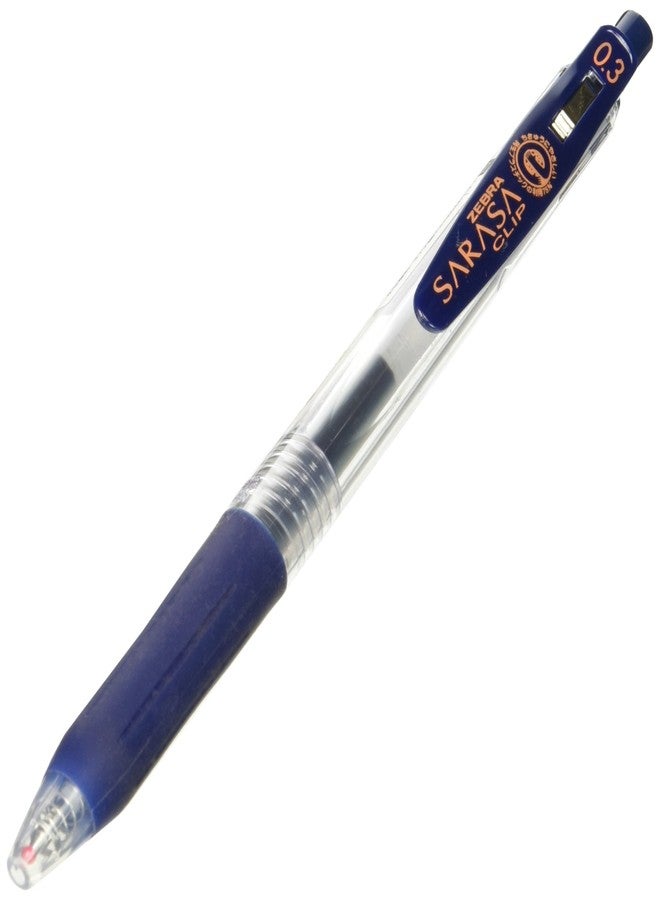 Zebra Technologies ZEBRA Sarasa Clip Pen 0.3 mm, Blue/Black (JJH15-FB) - Image 1