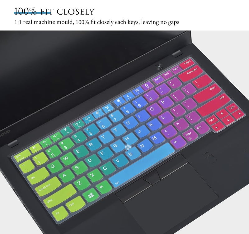 CASEDAO غطاء لوحة المفاتيح لجهاز Lenovo Thinkpad X1 Carbon 5th/6th/7th 2019 2018 2017 / ThinkPad X1 Yoga 14" 3 4 5th Gen/Thinkpad A475 L460 L470 T460 T460p T460s T470 T470p T470s T480 T480S - Image 3