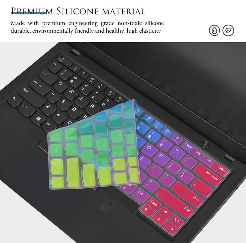 CASEDAO غطاء لوحة المفاتيح لجهاز Lenovo Thinkpad X1 Carbon 5th/6th/7th 2019 2018 2017 / ThinkPad X1 Yoga 14" 3 4 5th Gen/Thinkpad A475 L460 L470 T460 T460p T460s T470 T470p T470s T480 T480S - Image 4