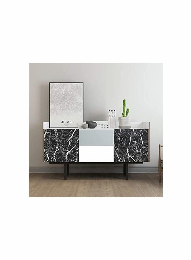 KASTWAVE Marble Wallpaper Peel and Stick Countertops Waterproof Wall Paper - Image 5