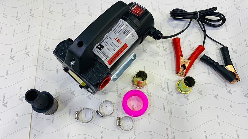 FLOJOY Asian Pumps & Machineries 12V Diesel Oil Transfer Pump 260w Powerful 40Lpm DC New Self Priming Pump Discharge Head 8-10Mtr & Suction 5Mtr (Copper Winding) 1 year Warranty - Image 3