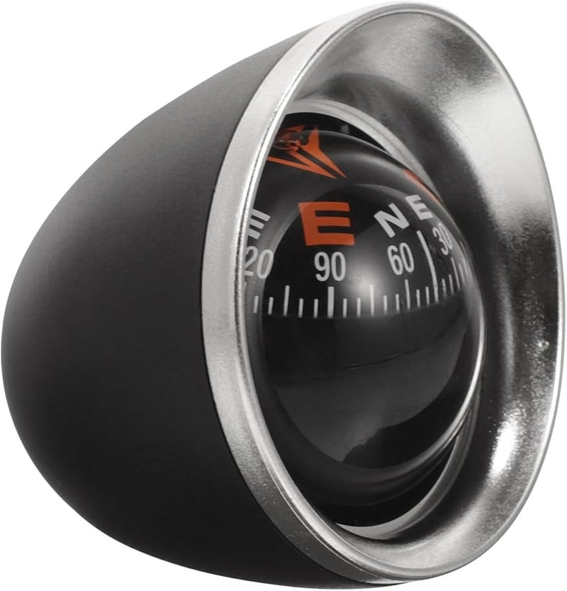 Vehicle Dashboard Compass Ball with Mount for Off Road Boat RV Automotive Interior Navigation - Image 1