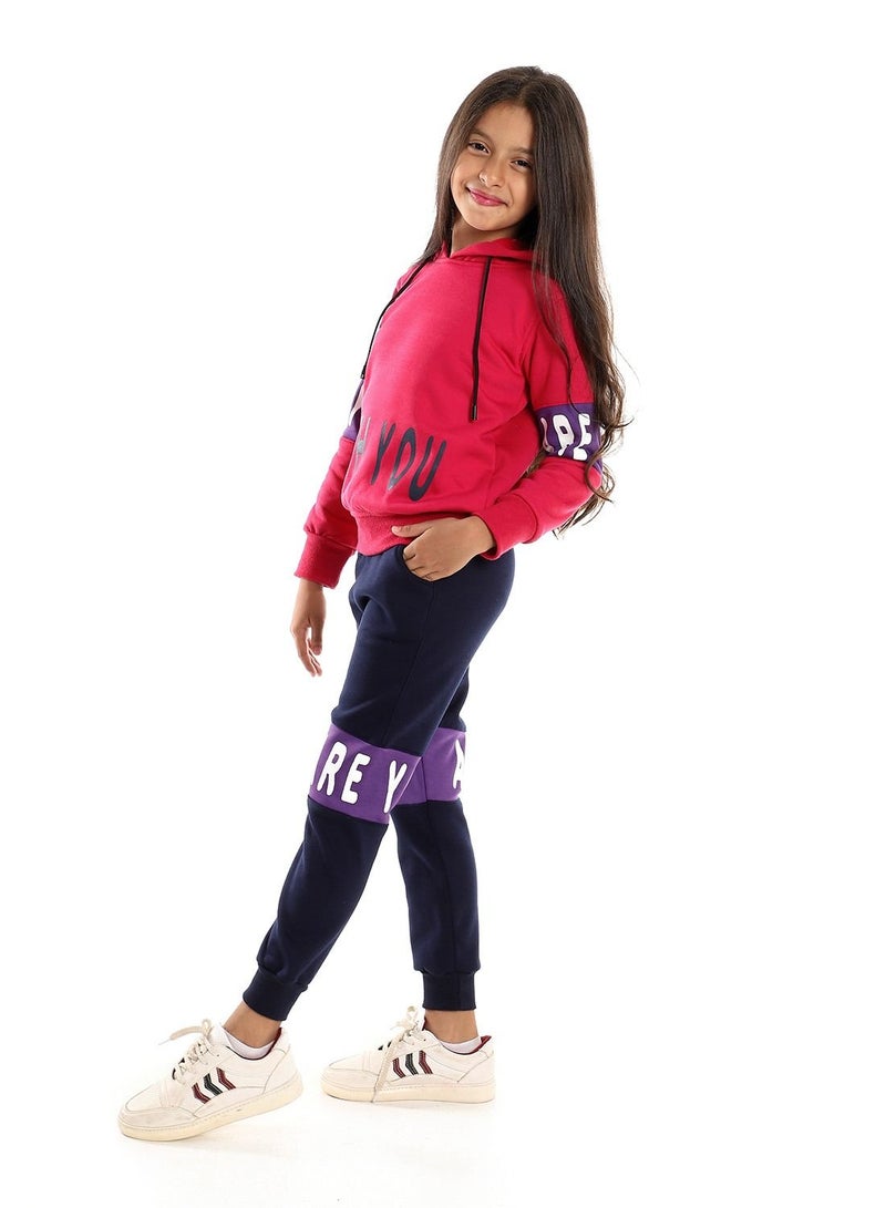 Caesar Printed Girls Training Suit - Image 2