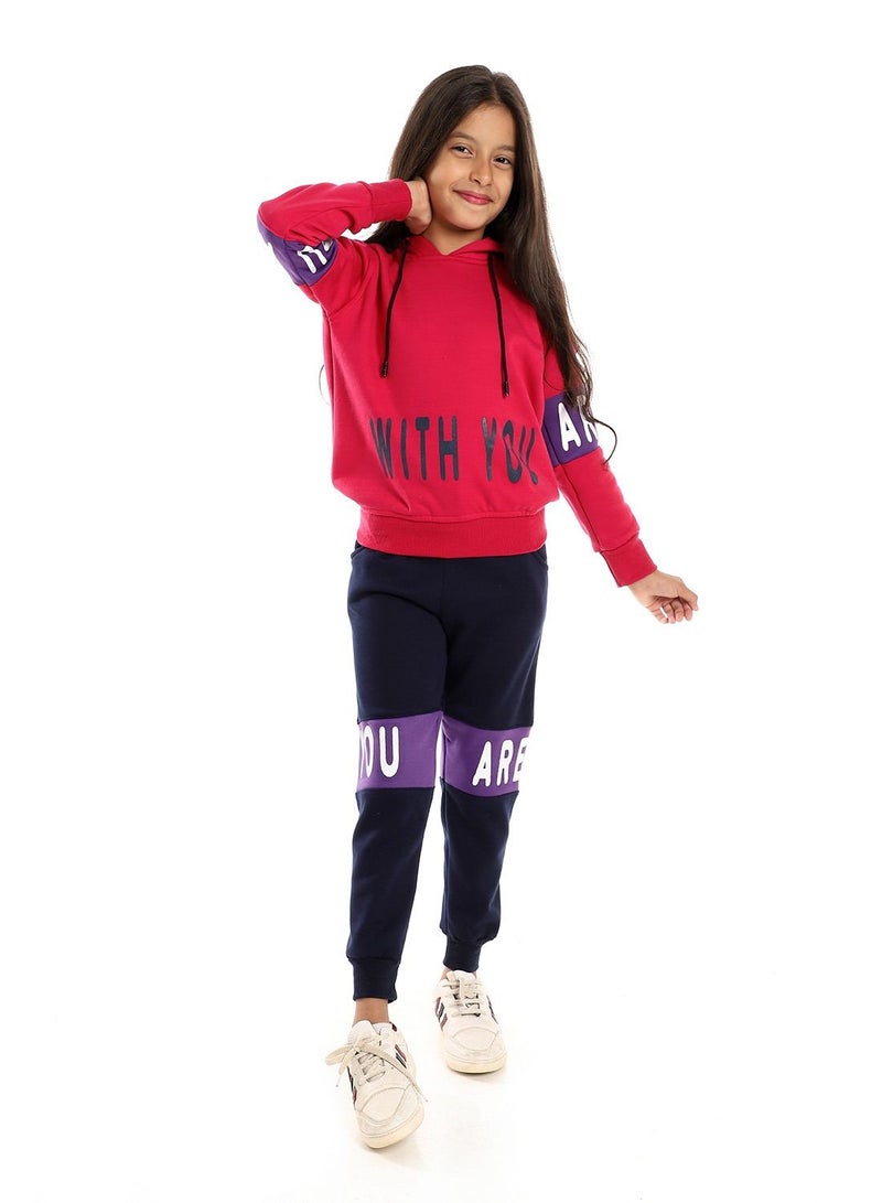 Caesar Printed Girls Training Suit - Image 1
