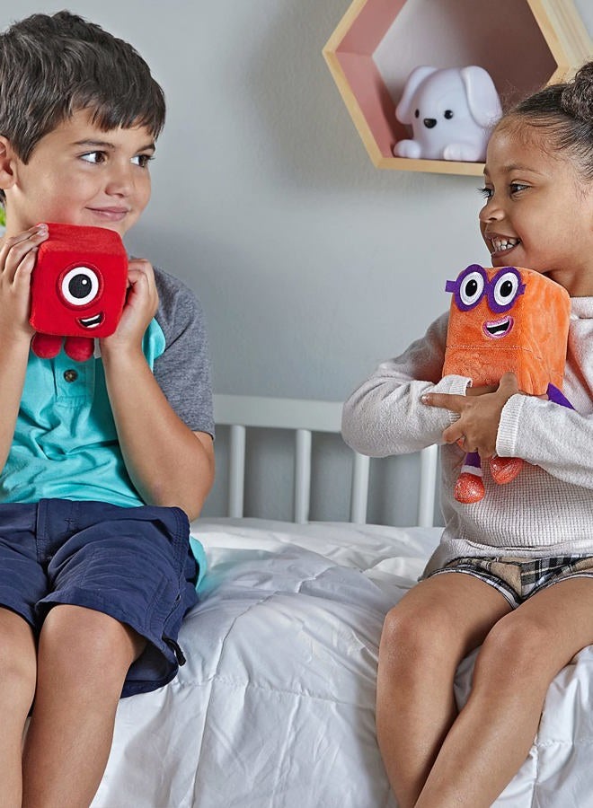 hand2mind Numberblocks One & Two Playful Pals, Plush Figure Toys, Numbers for Toddlers, Preschool Math Learning Toys, Stuffed Animal Plushies, Counting Blocks, Soft Stuffies, Kids Birthday Gifts﻿﻿﻿﻿ - Image 3