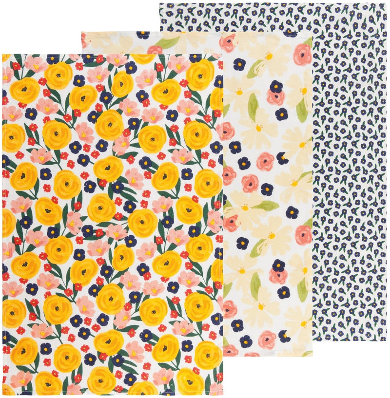 Now Designs Assorted Bakers Floursacks Set of 3 by Now Designs - Image 1