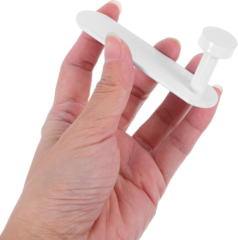 4pcs No Drill Hooks Heavy Duty Strong Adhesive Wall Coat Hangers Removable Self Stick Hooks for Entryway Door Hat and Towel Hanging - Image 3