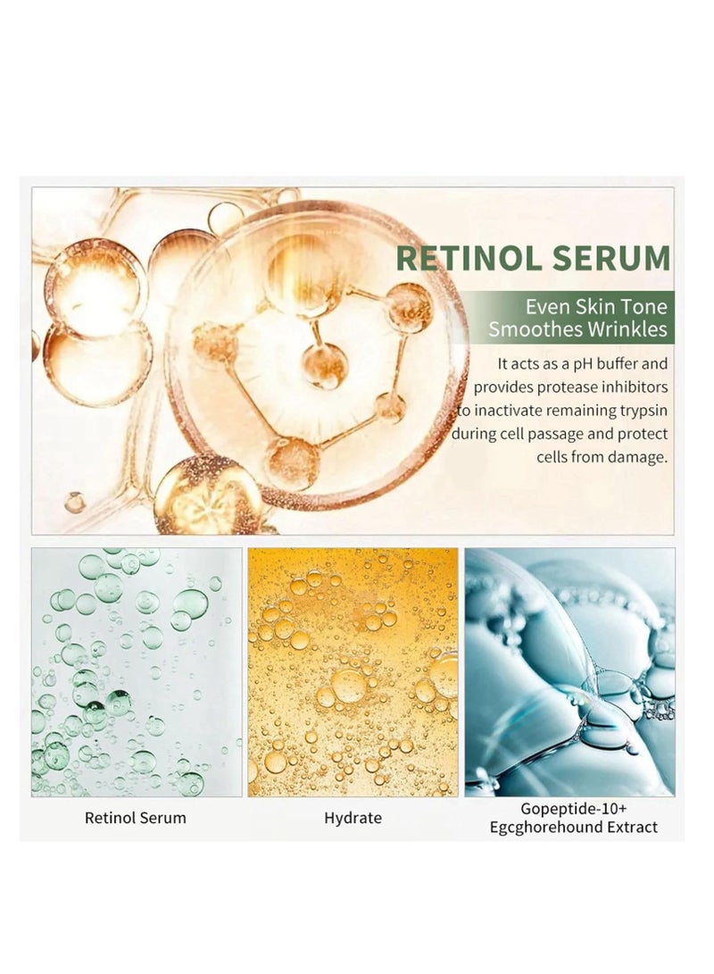 روزينو مصل الريتينول للوجه ، مصل شد وشد الوجه بالريتينول ، مصل الريتينول المضاد للشيخوخة لشد البشرة ، يحفز الكولاجين ، يشد البشرة ، يتقلص المسام وينعيم التجاعيد ، 30 مل - Image 3