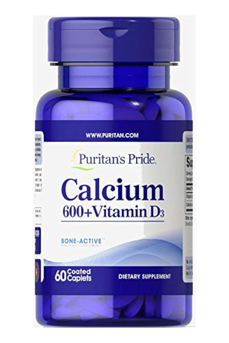 Calcium 600+ Vitamin D3, 60 caplets
