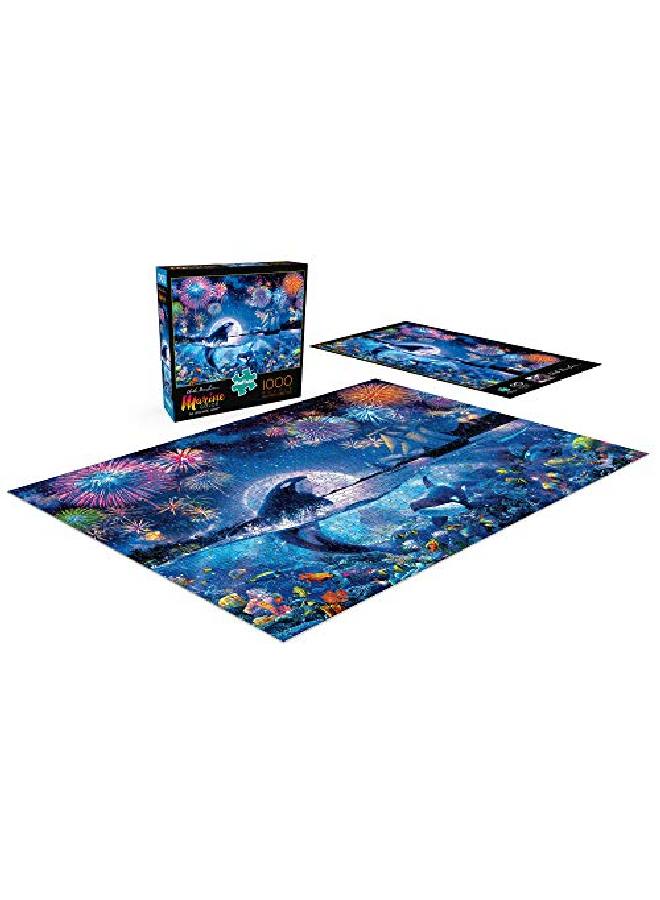 Buffalo Games The Dramatic Night 1000 Piece Jigsaw Puzzle Multicolor 26.75"L X 19.75"W - Image 5