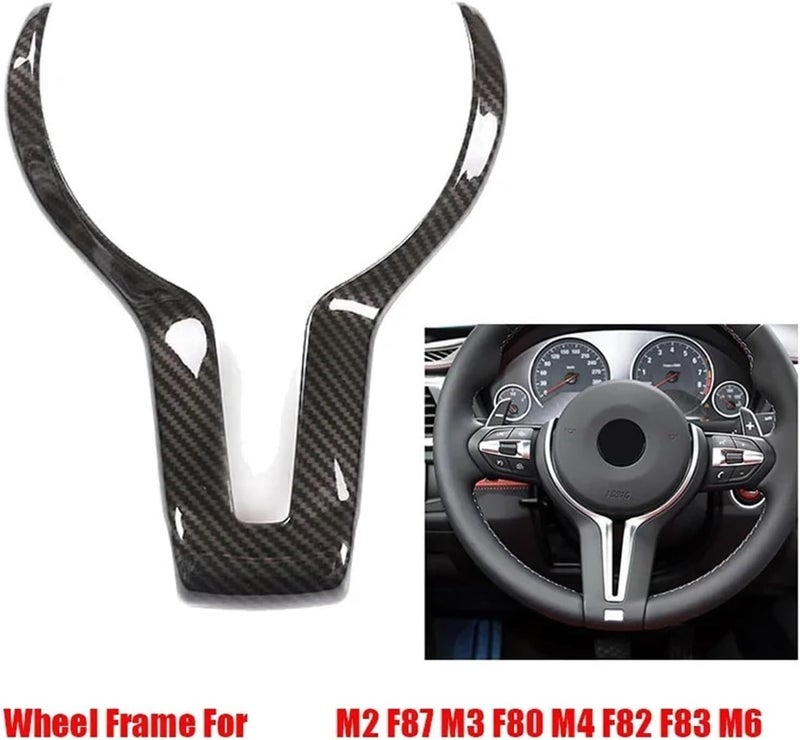 DEMULAX Carbon Fiber Style Steering Wheel Cover Trim - Image 4