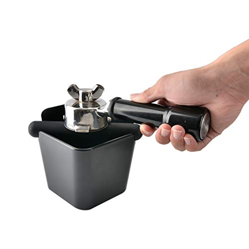 HOMEE Espresso Knock Box 4.8 Inch Shock-Absorbent Durable Barista Style Knock Box With Removable Knock Bar and Non-Slip Base (Square) - Image 3