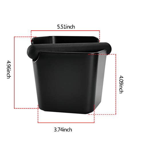 HOMEE Espresso Knock Box 4.8 Inch Shock-Absorbent Durable Barista Style Knock Box With Removable Knock Bar and Non-Slip Base (Square) - Image 4