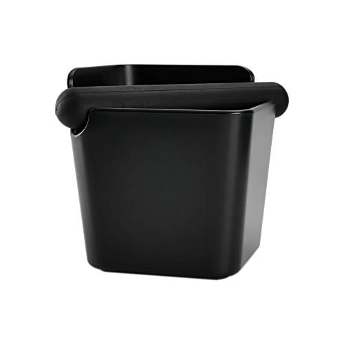 HOMEE Espresso Knock Box 4.8 Inch Shock-Absorbent Durable Barista Style Knock Box With Removable Knock Bar and Non-Slip Base (Square) - Image 1