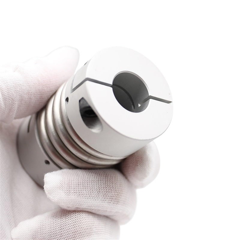 Aluminum Alloy Bellows Coupling Stainless Steel Elastic Encoder Motor High Torque Keyway Size 8x9 525 - Image 5