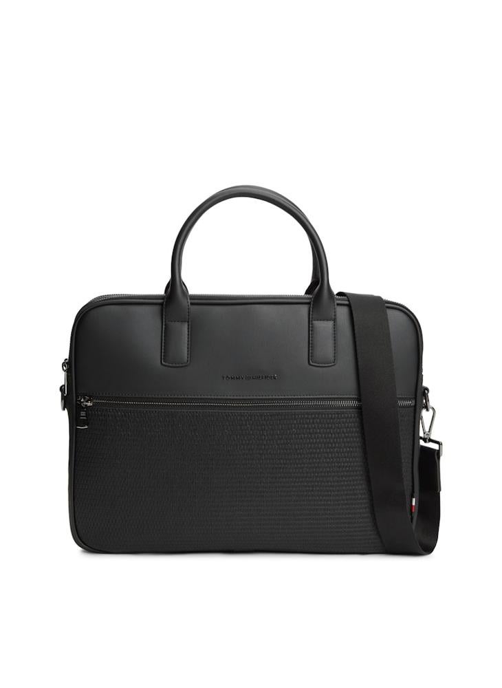 TOMMY HILFIGER Woven Panel Laptop Bag - Image 1