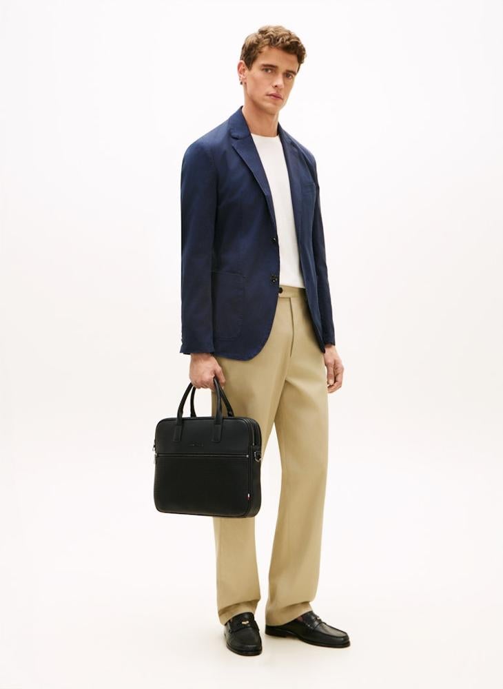 TOMMY HILFIGER Woven Panel Laptop Bag - Image 5