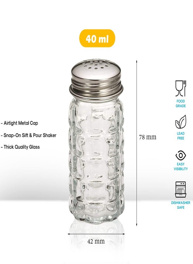 1st Choice Retro Style Salt and Pepper Shakers with Stainless Tops (2) - Image 2