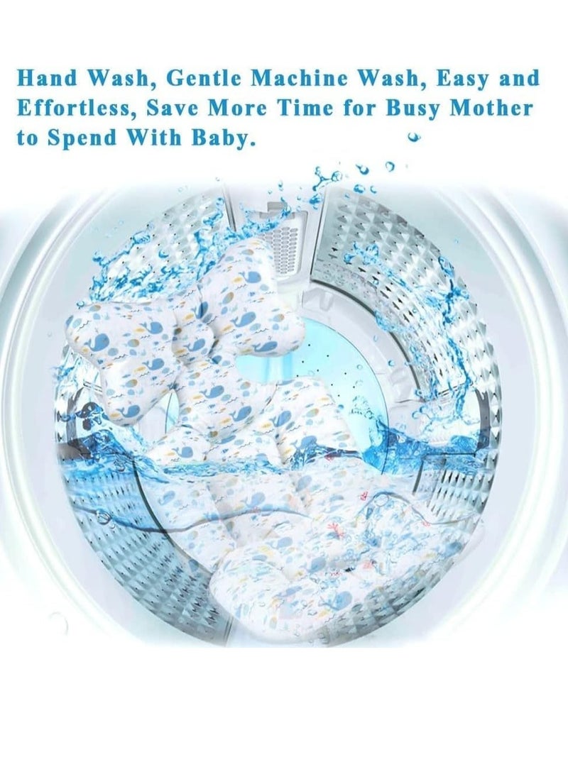 Beauenty Baby Stroller CushionSeat Pad Liner Blue Baby Seat Pad Liner for StrolleSoft and Breathable 3D Air Mesh Cotton Universal Baby Stroller Cushion Infant Stroller Liner Insert Car Seat Liner Cover, Non - Image 5