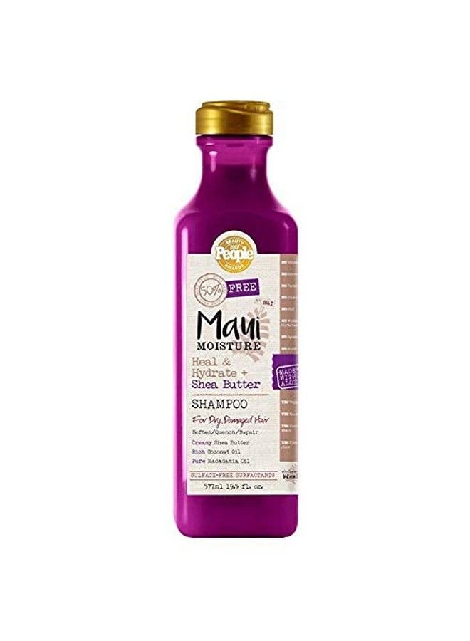 Maui Moisture Maui Moisture Heal And Hydrate Plus Shea Butter For Dry Damaged Hair Shampoo 19.5 Ounce - Image 3