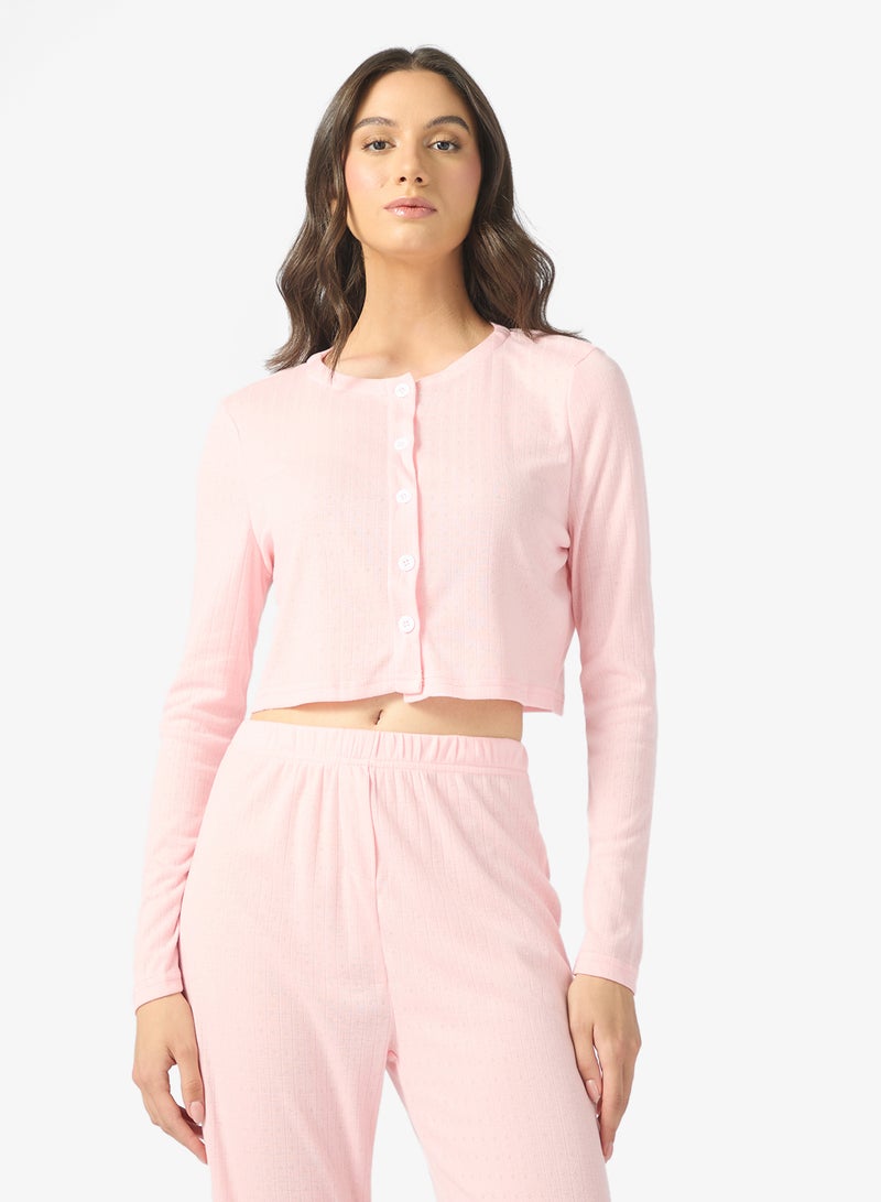 ELLA Ribbed Pyjama Set - Image 3