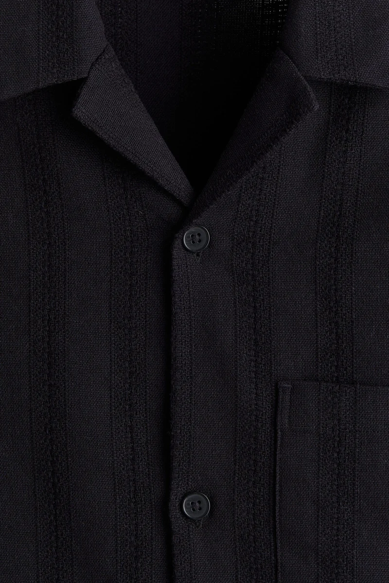 H&M Regular Fit Textured resort shirt