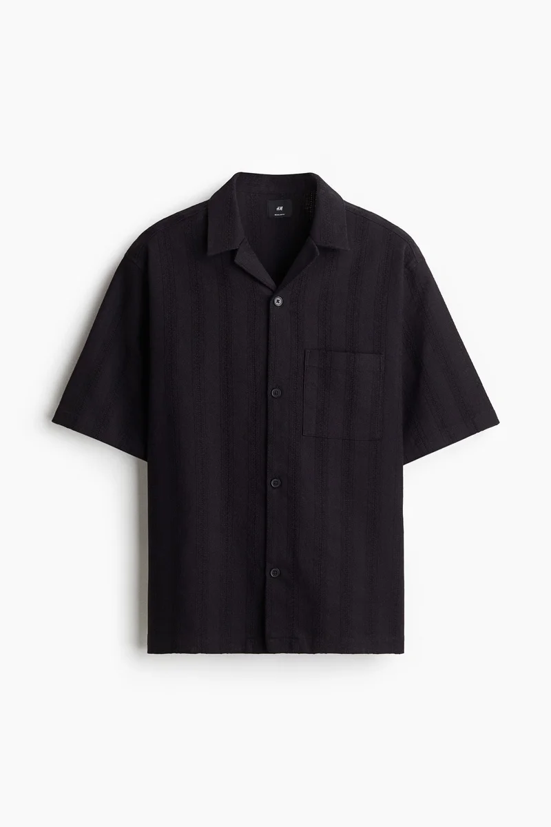 H&M Regular Fit Textured resort shirt