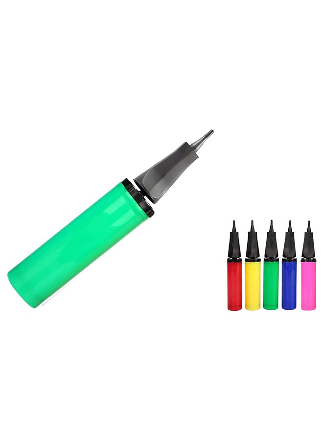 Beauenty 1 x Green Balloon Pump,Inflator Balloon Pump Hand for Balloon Arch Kit,Confetti Foil,Party Balloons,Double Action Inflator for Fitness,Yoga Ball