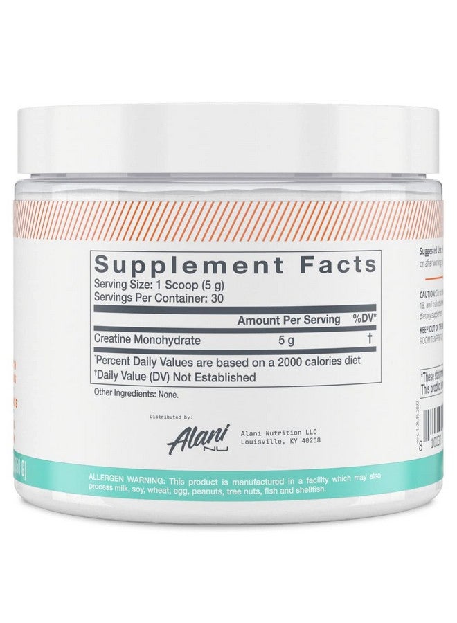 Alani Nu Alani Nu Creatine Monohydrate Powder | Unflavored | Micronized Creatine Powder | Gluten Free | Sugar Free | Vegan | 30 Servings  - Image 3