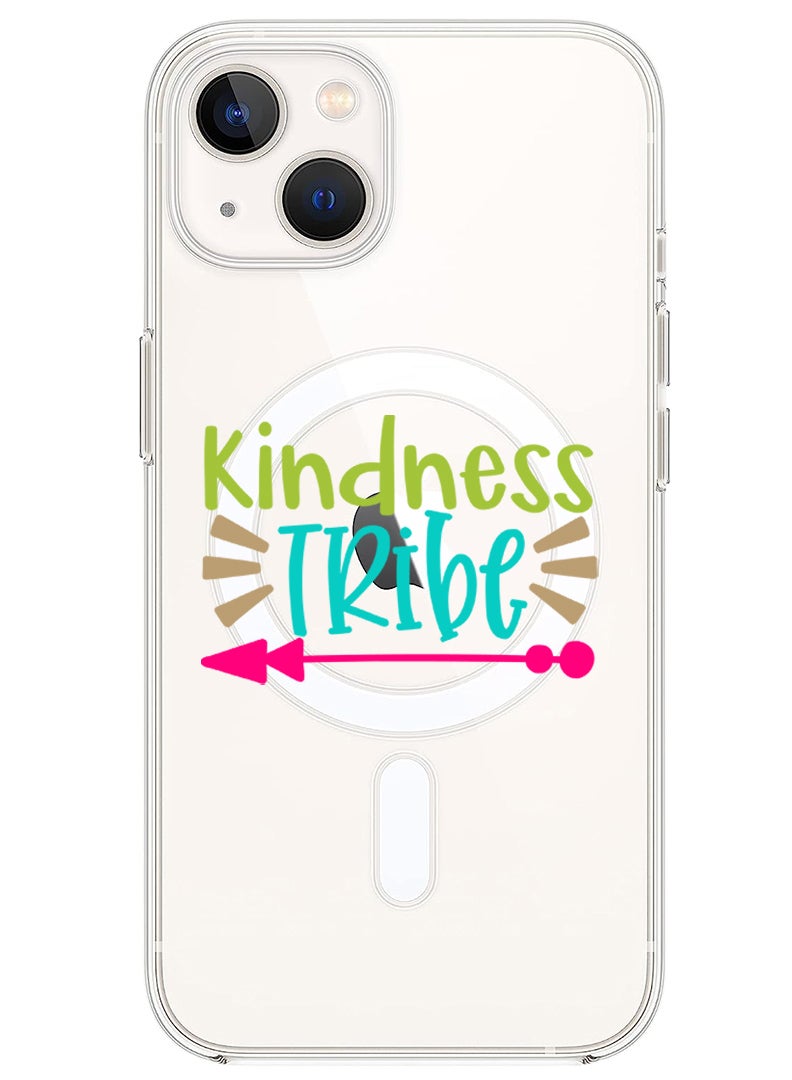 Theodor Magnetic Case for iPhone 14 6.1-inch Compatible with MagSafe Wireless Charging, Shockproof Phone Bumper Cover Kindness Tribe copy - Image 1