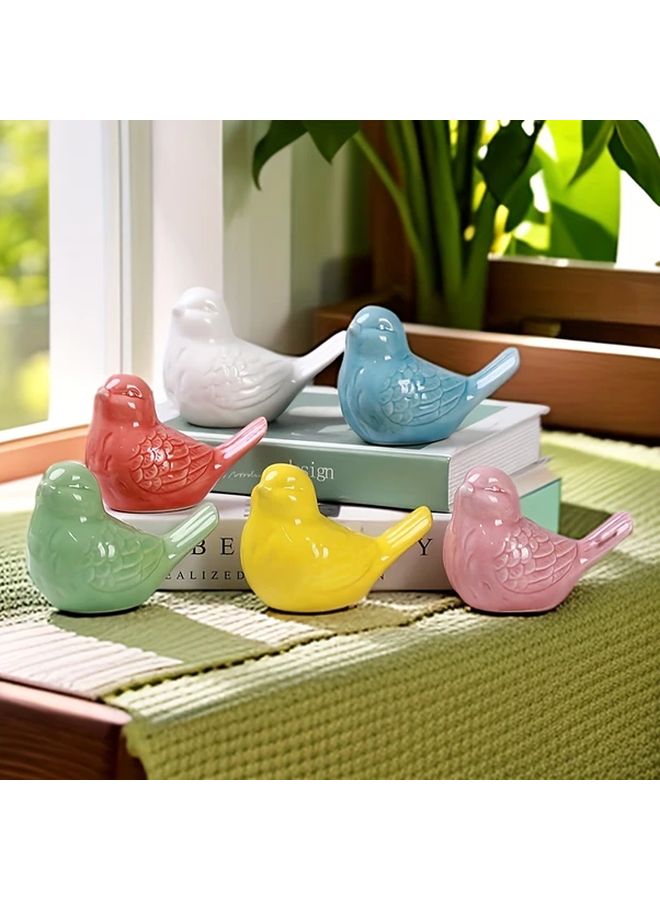 Creative And Simple Home Decoration Cute Ceramic Yellow Bird Desk Decor Christmas Gift For TV Cabinet Wine Cabinet Shelf - Image 1