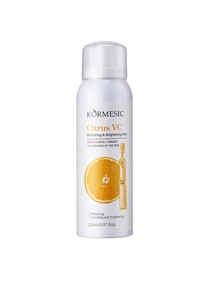 Kormesic 150ML Citrus Vitamin C Mist Face Spray Hydrating Refreshing And Brightening Mist with Inject Vitamin C Moisturizing Facial Vitamin Mist Spray - Image 1