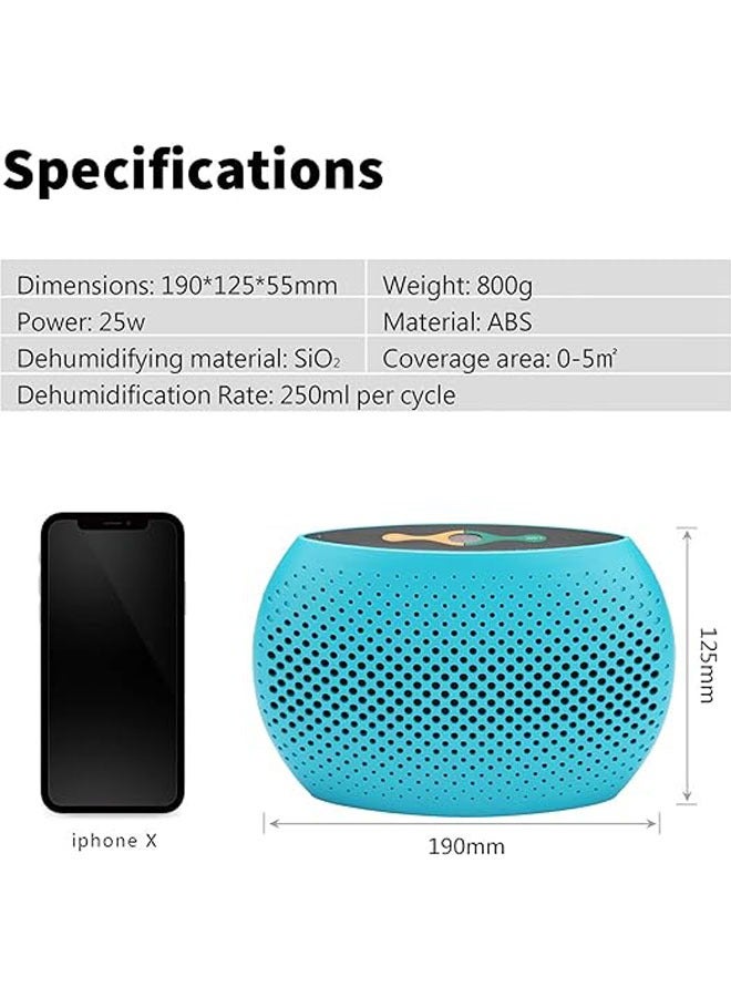 Mini Dehumidifier, Compact Dehumidifier Silent Portable Dehumidifier for Bathroom RV Dormitory Baby Room  - Image 5