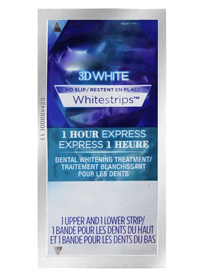 3D White Whitening Strips 1-Hour Express Pack Of 1 5x10cm - Image 1