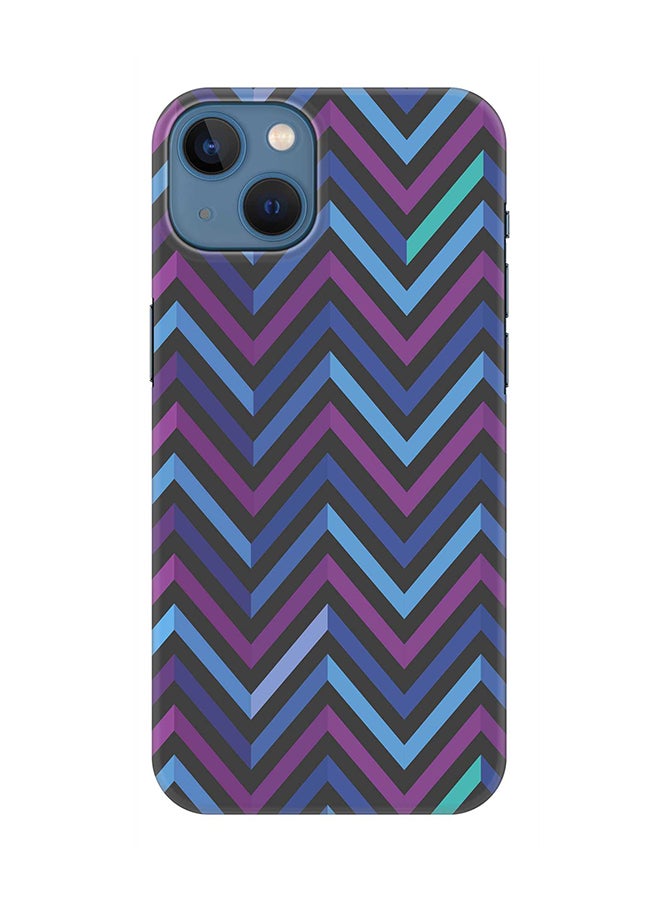 Stylizedd Case for Apple iPhone 14 Plus Case Slim Snap Classic Series Mobile Cover Hard PC Shield Matte Finish Print - Deep Chevron 