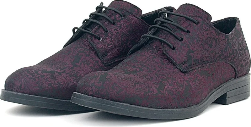 راكربلاس Claret Red Laced Suit Classic Kids Shoes