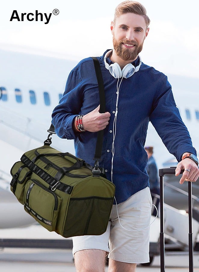 Archy Large-Capacity Travel Bag Men's Short-Distance Luggage Backpack College Students Boarding Backpack Dry and Wet Separation Fitness Bag - Image 3