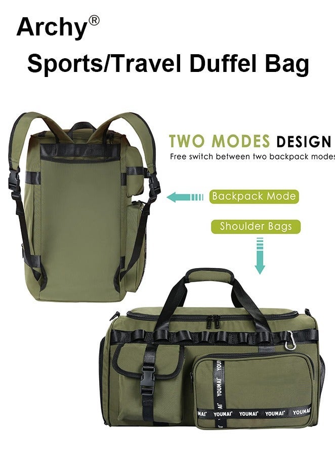 Archy Large-Capacity Travel Bag Men's Short-Distance Luggage Backpack College Students Boarding Backpack Dry and Wet Separation Fitness Bag - Image 2