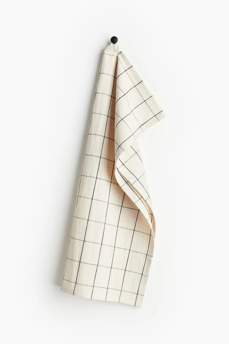 اتش اند ام منشفة للشاي من القطن