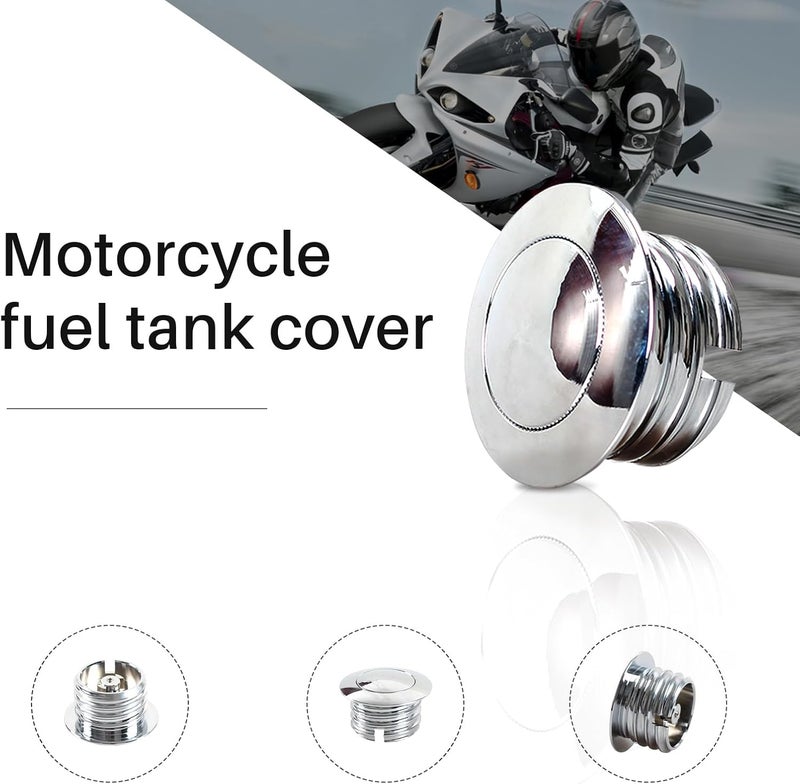 POSENG Fuel Tank Pop-up Gas Cap Vented Flush Mount Compatible with Harley Davidson (1982-2018) - Image 4