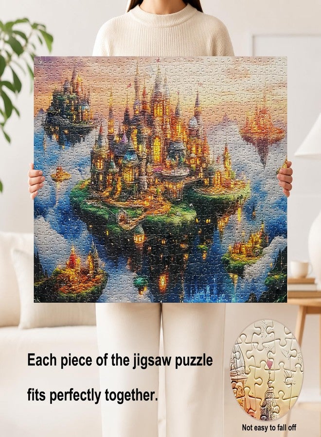 Yunlus Jigsaw Puzzles for Adults 1000 Pieces Impossible Hard Difficult Challenging Puzzles for Adults 1000pc Puzzles City of the Skyward Kingdoms Jigsaw Puzzle 1000 Pieces 28 x 20 inch - Image 2