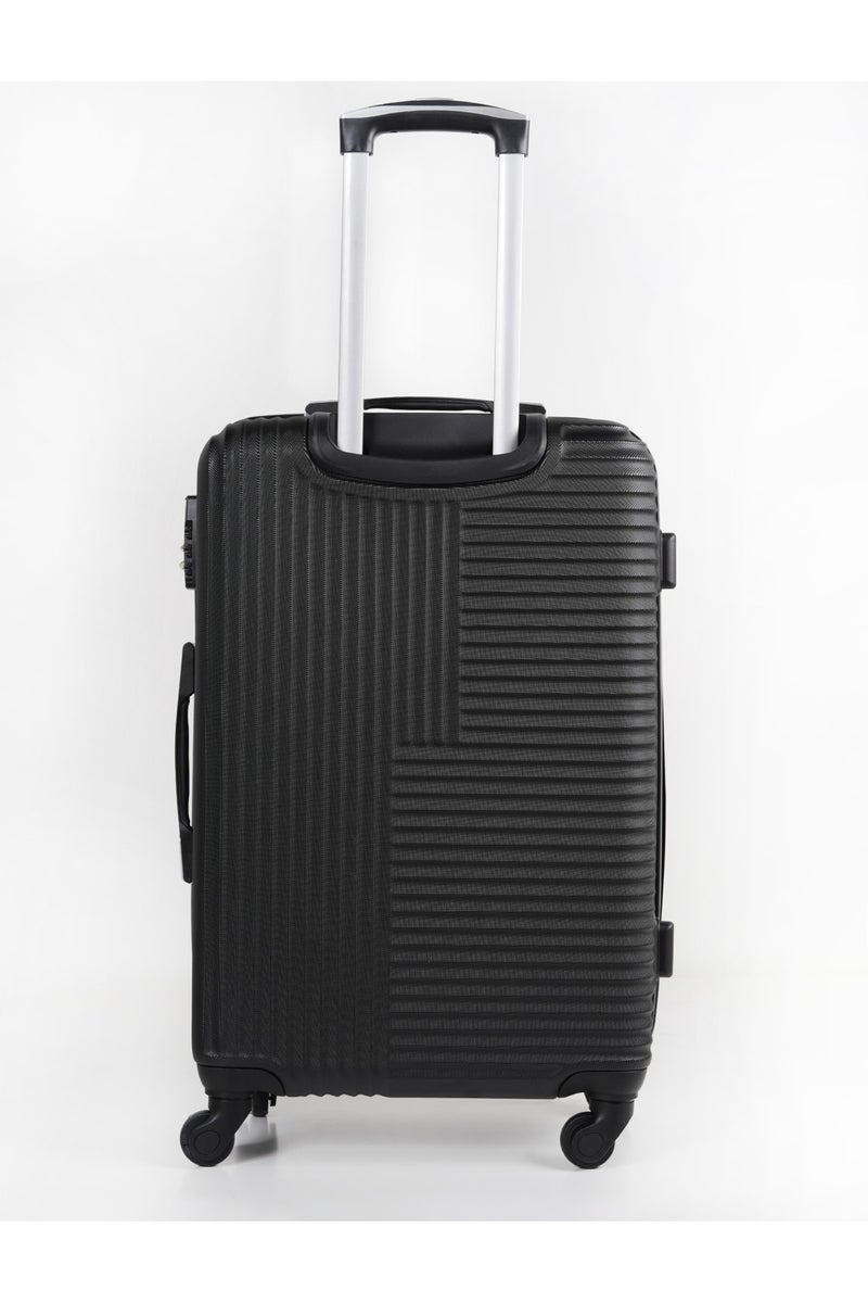 KTMC 3-Piece Luggage Set, ABS Material, Lightweight, 360° Rotated 4-Wheels, Tough Suitcase for Travel, Sizes 20/24/28 inches Black - Image 3