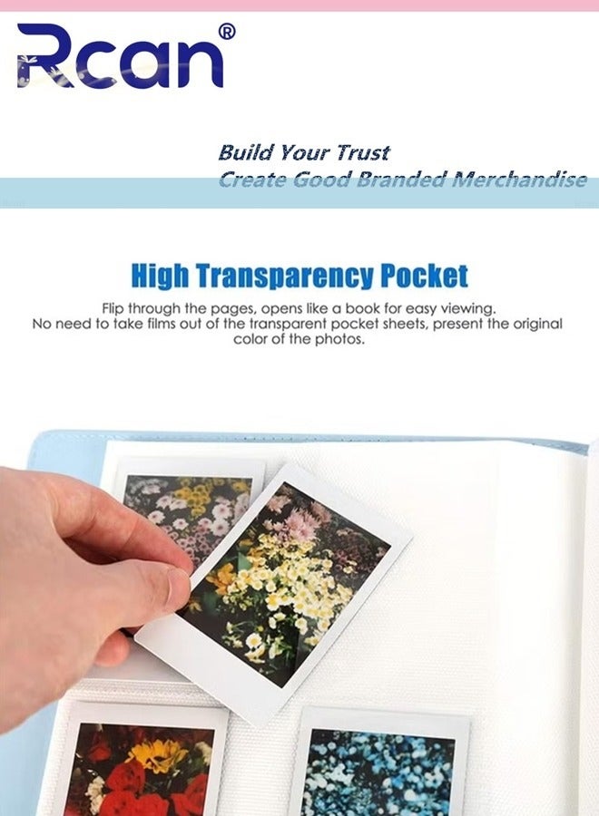 Rcan Pieces Of Moment Mini Book Album 256 Pockets Photo Album for Fujifilm Instax Mini 11 90 70 50S 26 25 9 8+ 8 7S Instant Camera Blue - Image 3