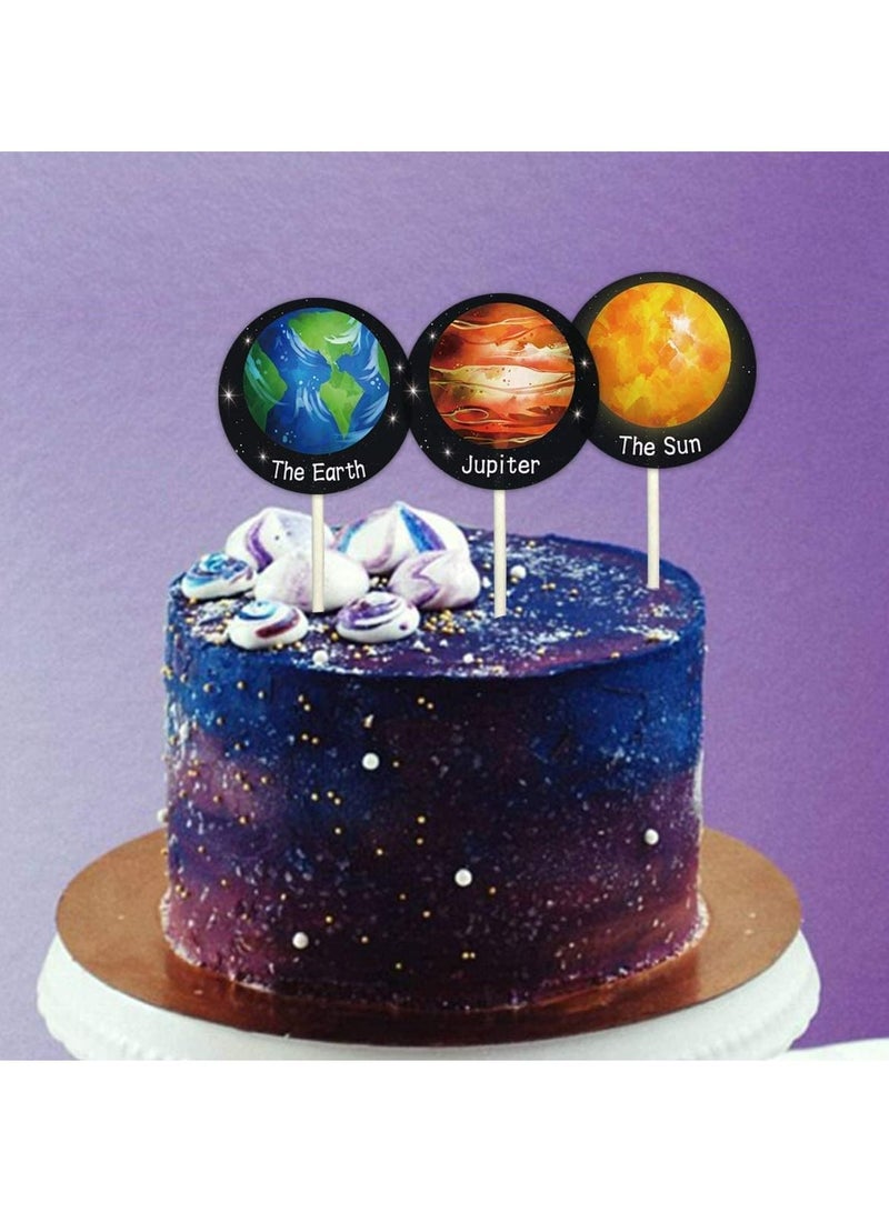 JOLLITY LLC ملصقات النظام الشمسي للفضاء الخارجي، 500 قطعة لكل لفة، للأولاد والبنات والأطفال (الكواكب) - Image 3