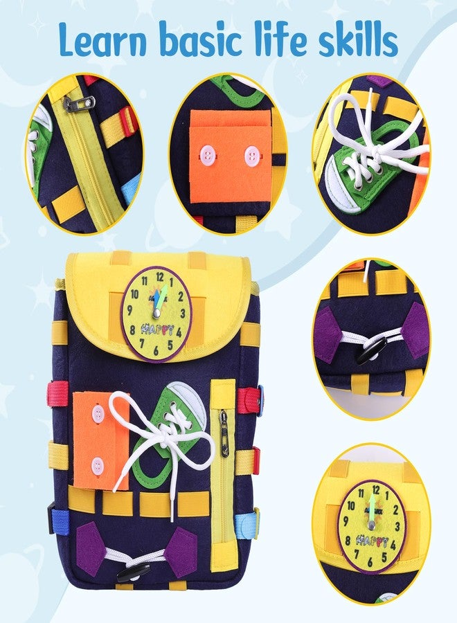 lefeke Busy Board -Elderly Backpack with Buckles and Learning Activity Toys - Dementia Activities for Seniors-Sensory Toy Backpack for Adults with Dementia, Gifts for Dementia or Alzheimer's Patients. - Image 2