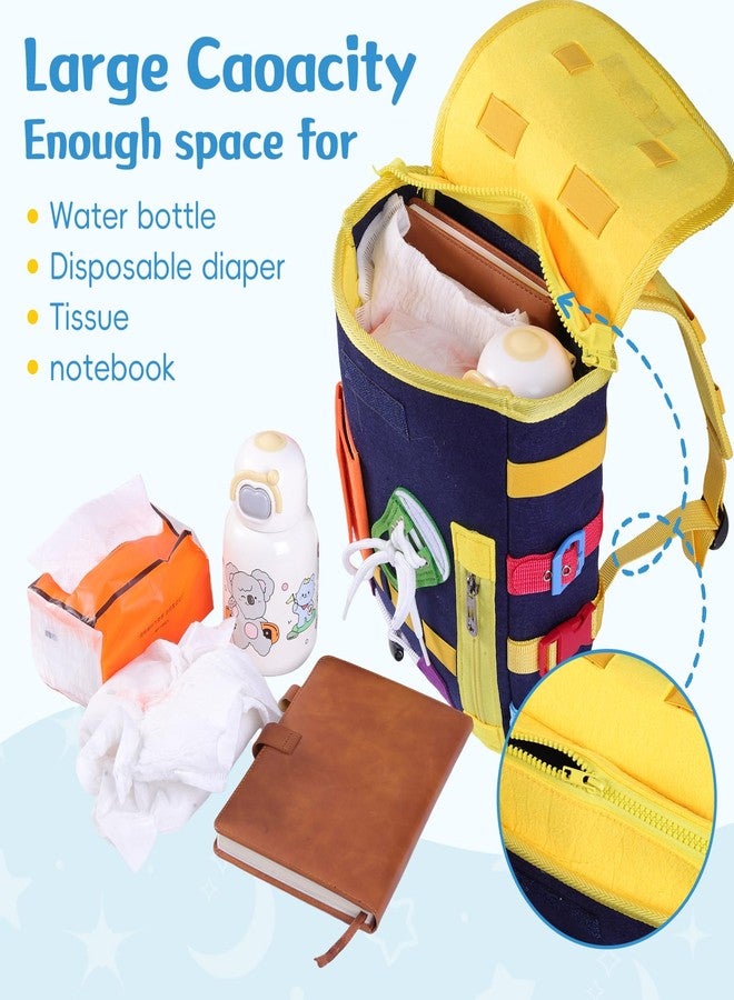 lefeke Busy Board -Elderly Backpack with Buckles and Learning Activity Toys - Dementia Activities for Seniors-Sensory Toy Backpack for Adults with Dementia, Gifts for Dementia or Alzheimer's Patients. - Image 3